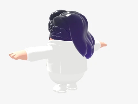 Court Queen Erisa Fall Guy - Fortnite 3D Model