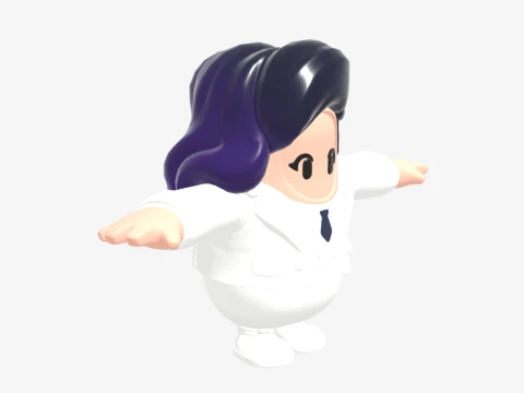 Court Queen Erisa Fall Guy - Fortnite 3D Model