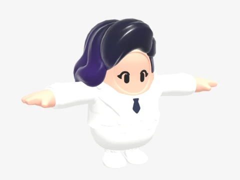Court Queen Erisa Fall Guy - Fortnite 3D Model