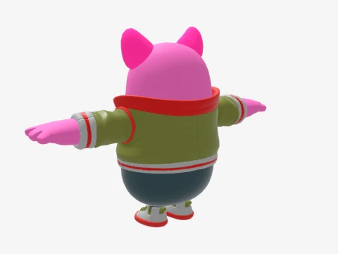 Andy Fangerson Fall Guy - Fortnite 3D Model