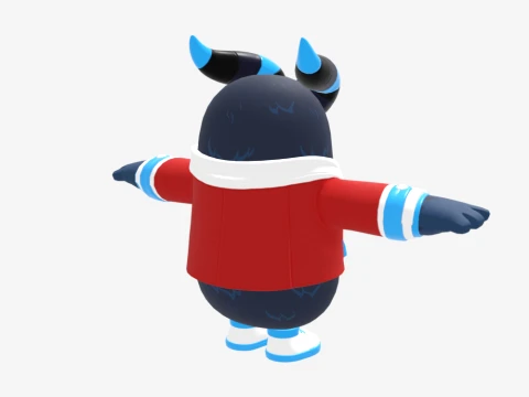 Krampus Fall Guy - Fortnite 3D Model
