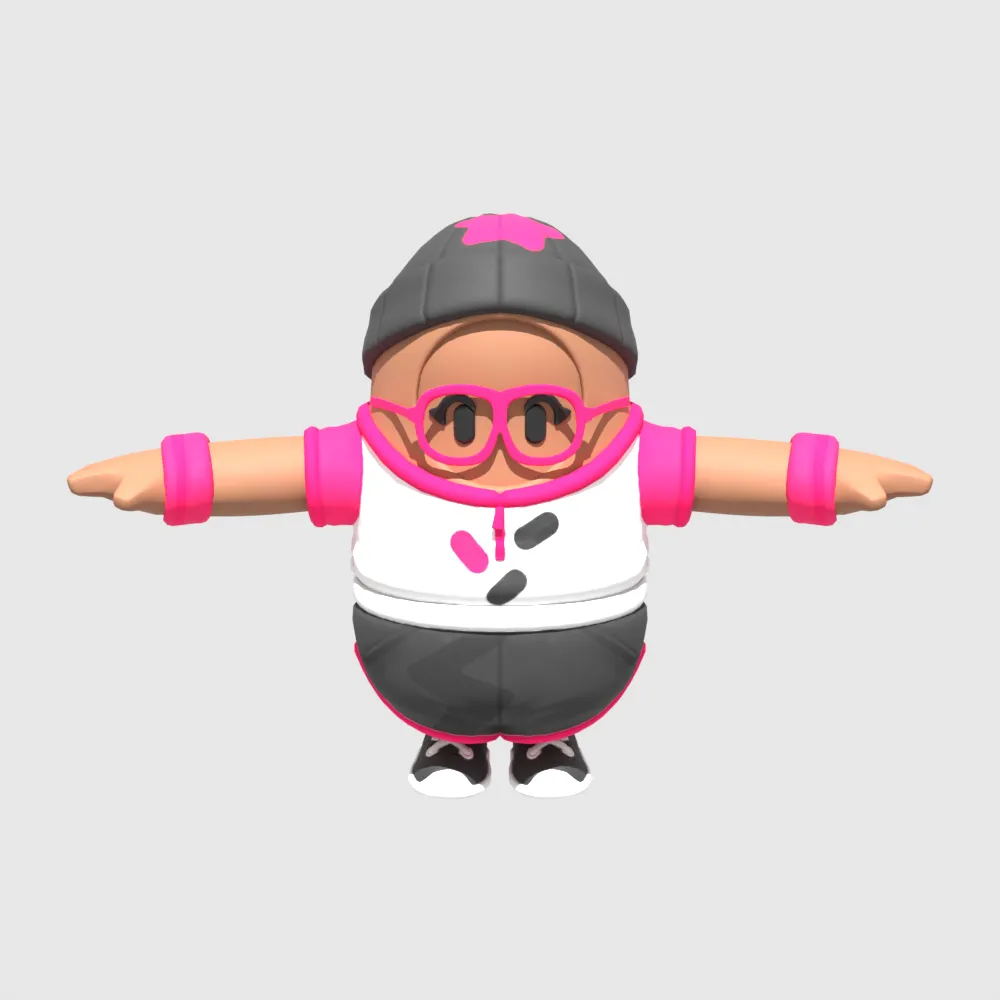 Juliet Fall Guy - Fortnite 3D Model .c4d .max .obj .3ds .fbx .stl .blend 