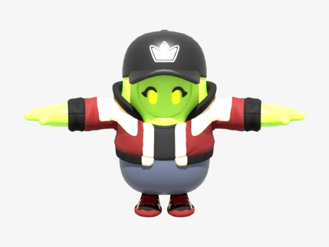 Flick Fusion Fall Guy - Fortnite 3D Model