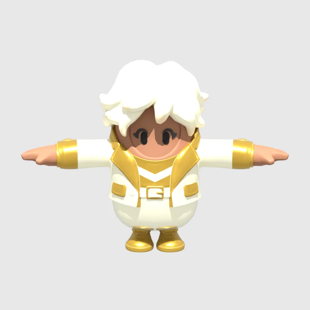 Aphrodite Fall Guy - Fortnite 3D Model .c4d .max .obj .3ds .fbx .stl .blend 