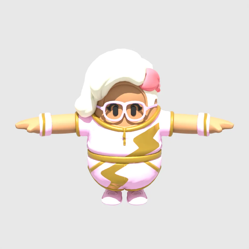 Heartseeker Aphrodite Fall Guy - Fortnite 3D Model .c4d .max .obj .3ds .fbx .stl .blend 