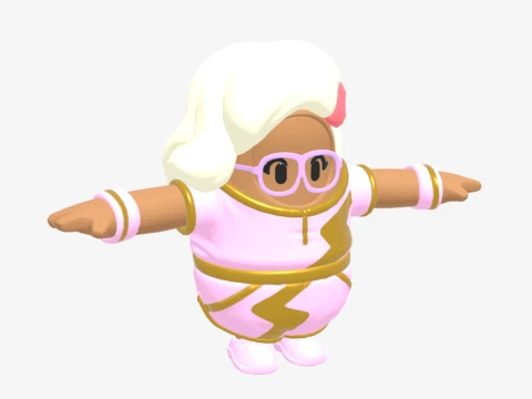 Heartseeker Aphrodite Fall Guy - Fortnite 3D Model