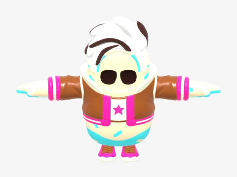 Lil Split Fall Guy - Fortnite 3D Model