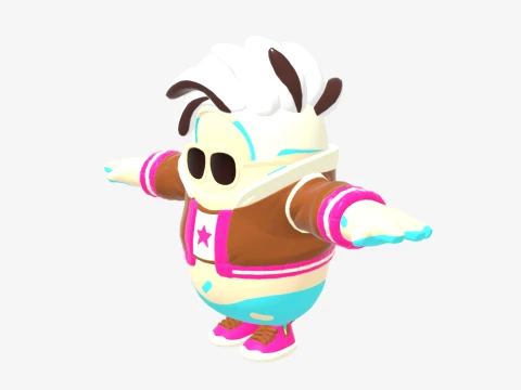 Lil Split Fall Guy - Fortnite 3D Model