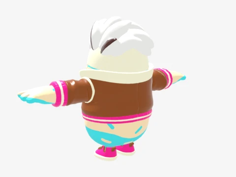 Lil Split Fall Guy - Fortnite 3D Model