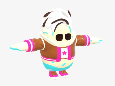 Lil Split Fall Guy - Fortnite 3D Model