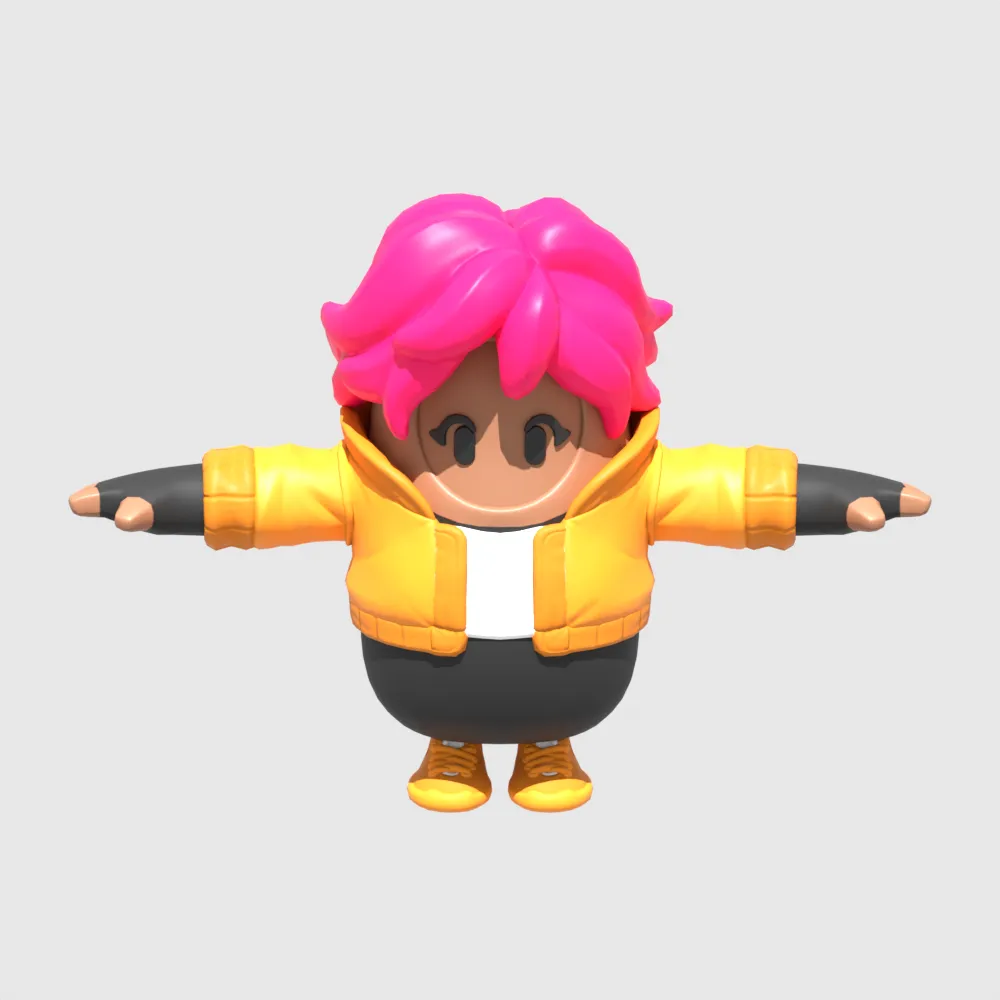 Oona Usagi Fall Guy - Fortnite 3D Model .c4d .max .obj .3ds .fbx .stl .blend 