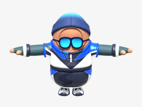 Point Patroller Fall Guy - Fortnite 3D Model