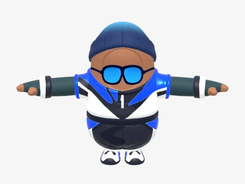 Point Patroller Fall Guy - Fortnite 3D Model