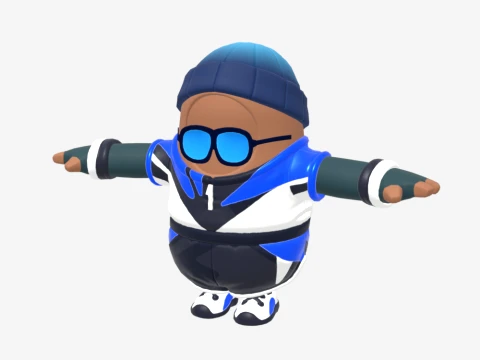 Point Patroller Fall Guy - Fortnite 3D Model