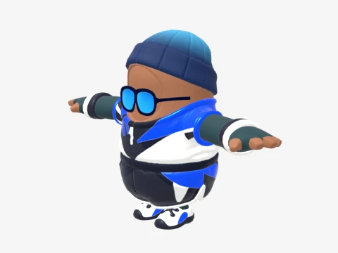 Point Patroller Fall Guy - Fortnite 3D Model