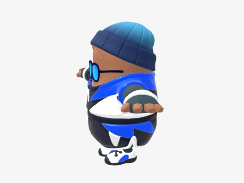 Point Patroller Fall Guy - Fortnite 3D Model