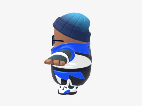 Point Patroller Fall Guy - Fortnite 3D Model