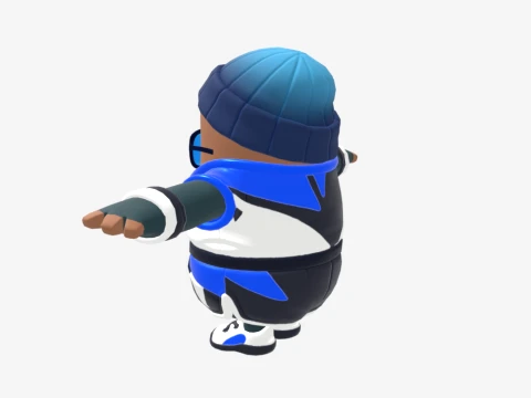 Point Patroller Fall Guy - Fortnite 3D Model