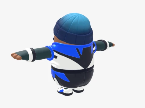 Point Patroller Fall Guy - Fortnite 3D Model