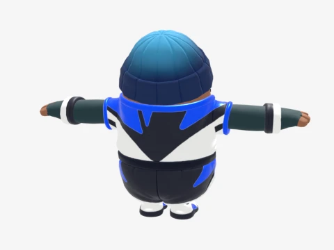 Point Patroller Fall Guy - Fortnite 3D Model