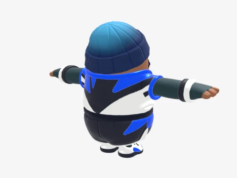 Point Patroller Fall Guy - Fortnite 3D Model