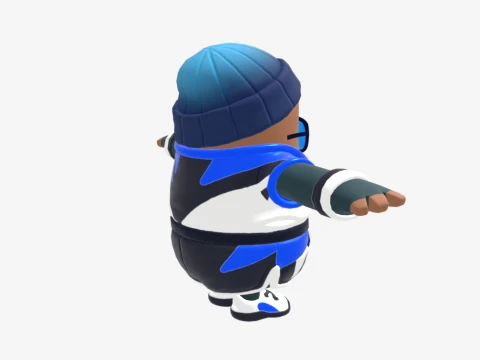 Point Patroller Fall Guy - Fortnite 3D Model