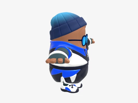 Point Patroller Fall Guy - Fortnite 3D Model
