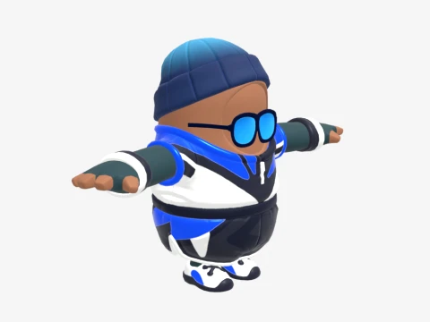 Point Patroller Fall Guy - Fortnite 3D Model