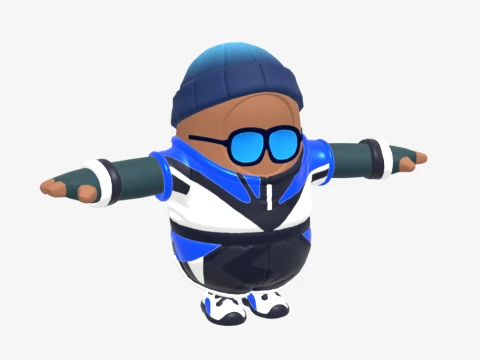 Point Patroller Fall Guy - Fortnite 3D Model
