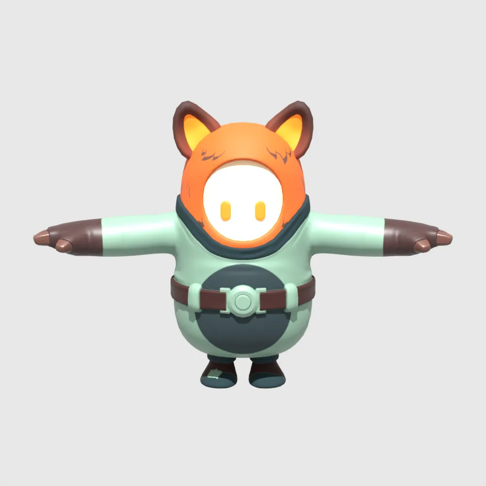 Fennix Fall Guy - Fortnite 3D Model .c4d .max .obj .3ds .fbx .stl .blend