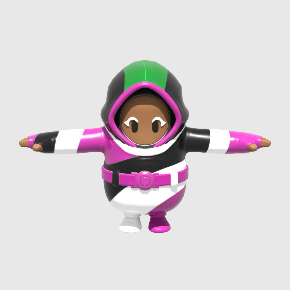 Dynamo Fall Guy - Fortnite 3D Model .c4d .max .obj .3ds .fbx .stl .blend 