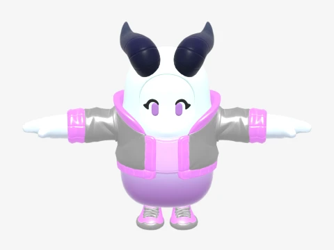 Pincera Fall Guy - Fortnite 3D Model