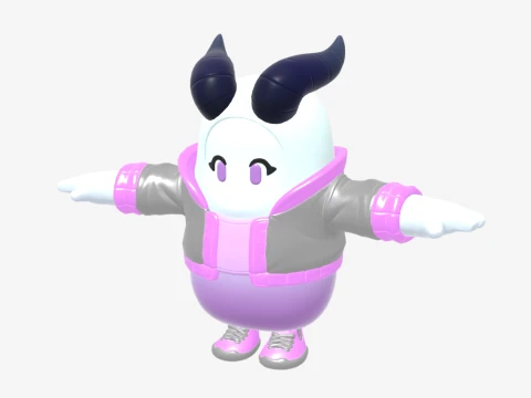 Pincera Fall Guy - Fortnite 3D Model