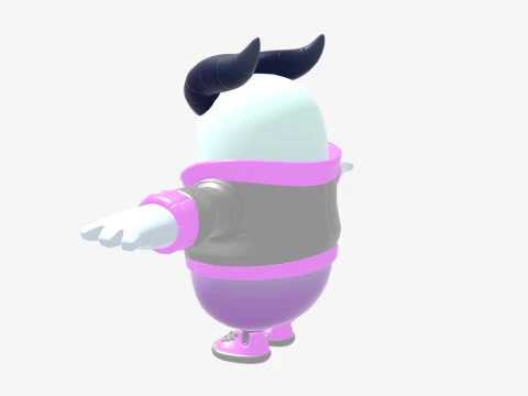 Pincera Fall Guy - Fortnite 3D Model