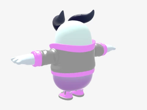 Pincera Fall Guy - Fortnite 3D Model