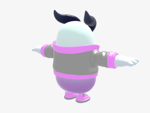 Pincera Fall Guy - Fortnite 3D Model