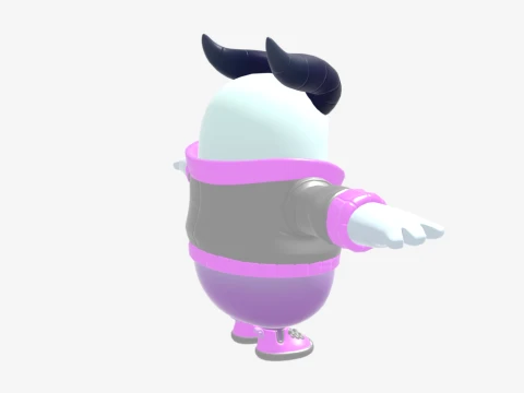 Pincera Fall Guy - Fortnite 3D Model