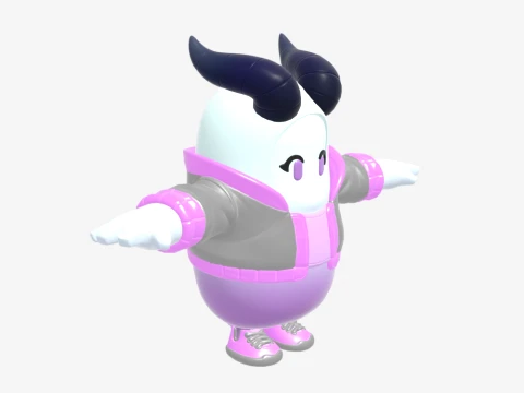 Pincera Fall Guy - Fortnite 3D Model