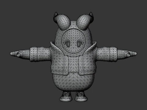 Pincera Fall Guy - Fortnite 3D Model
