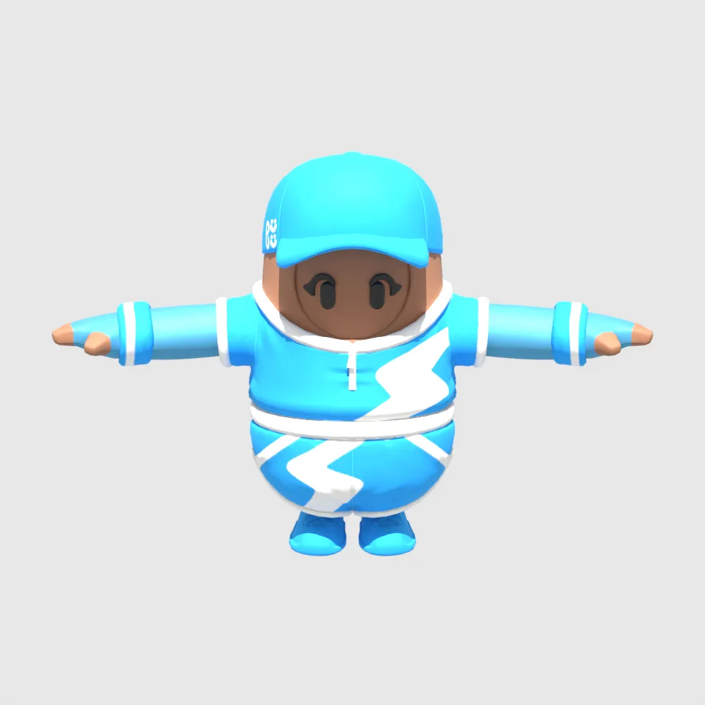 Froststorm Bomber Fall Guy - Fortnite 3D Model .c4d .max .obj .3ds .fbx .stl .blend 