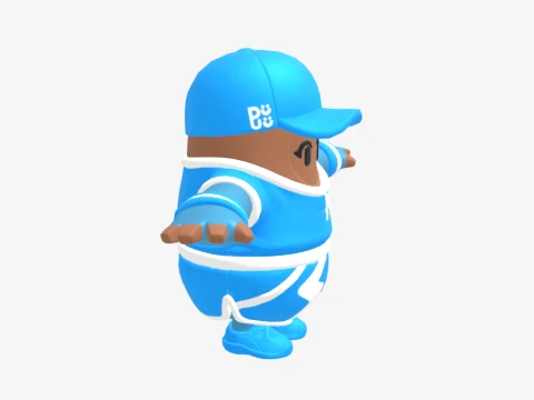Froststorm Bomber Fall Guy - Fortnite 3D Model