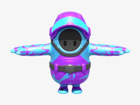 Чемпион Дрейк Фол Гай — Fortnite 3D Модель