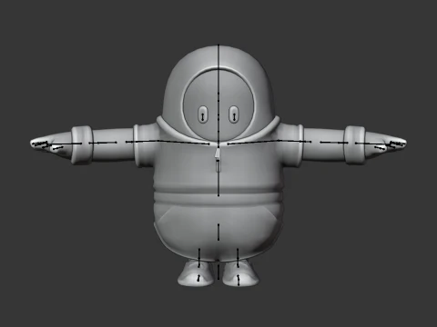 Gan Fall Guy - Fortnite 3D Model