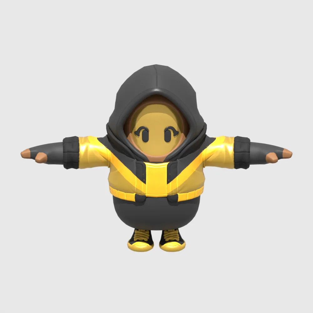 Sandstorm Fall Guy - Fortnite 3D Model .c4d .max .obj .3ds .fbx .stl .blend 