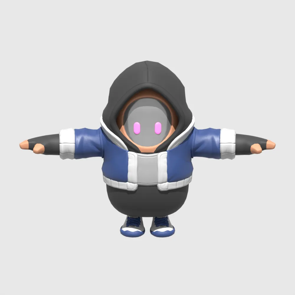 Xander Fall Guy - Fortnite 3D Model .c4d .max .obj .3ds .fbx .stl .blend 