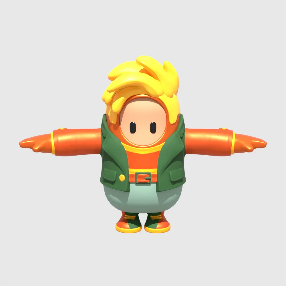 Master Key Fall Guy - Fortnite 3D Model .c4d .max .obj .3ds .fbx .stl .blend