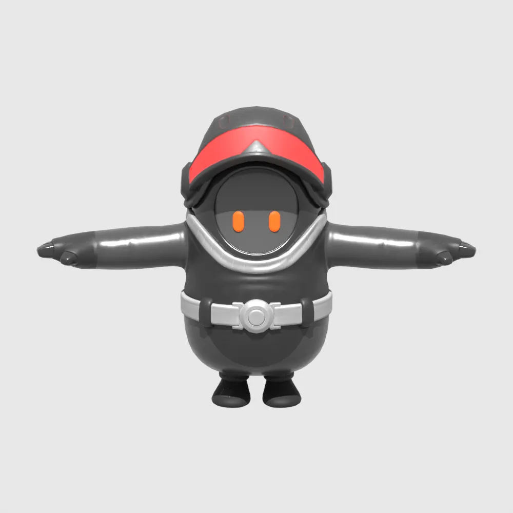 Chaos Explorer Fall Guy - Fortnite 3D Model .c4d .max .obj .3ds .fbx .stl .blend
