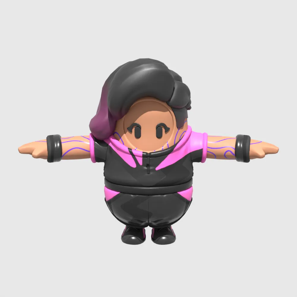 Beach Jules Fall Guy - Fortnite 3D Model .c4d .max .obj .3ds .fbx .stl .blend 