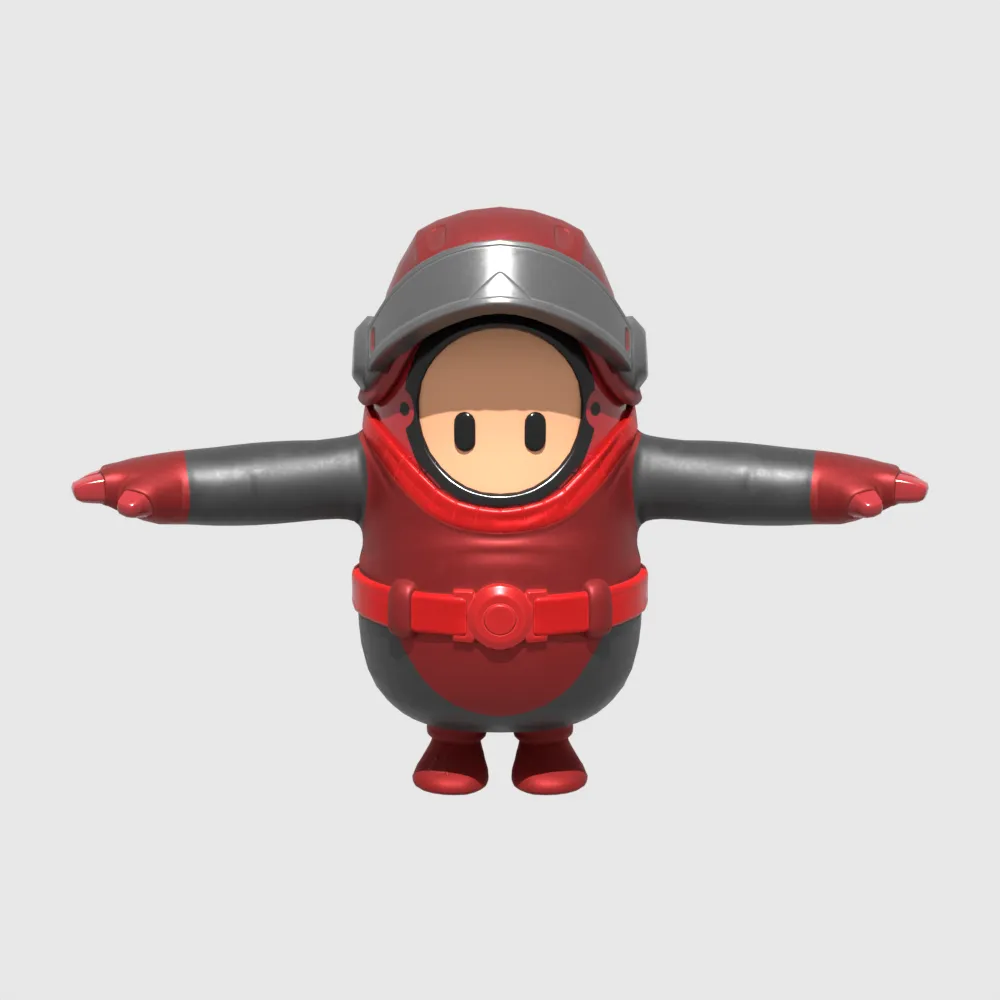 Rogue Navigator Fall Guy - Fortnite 3D Model .c4d .max .obj .3ds .fbx .stl .blend