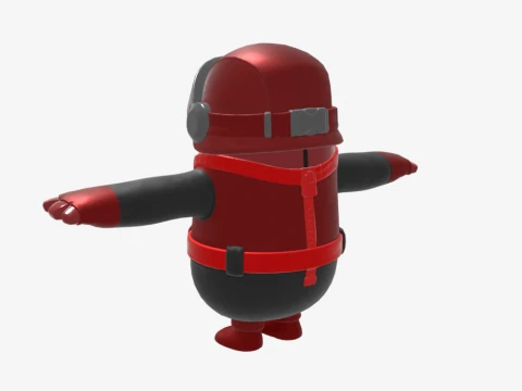 Rogue Navigator Fall Guy - Fortnite 3D Model